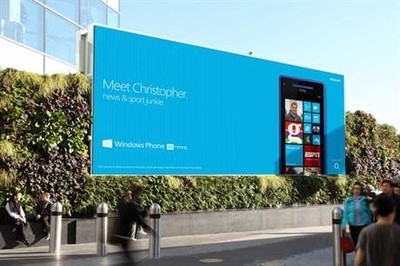 [图]微软在英国主要商场影院等地投放交互式数字户外广告牌_Microsoft 微软_cnBeta.COM